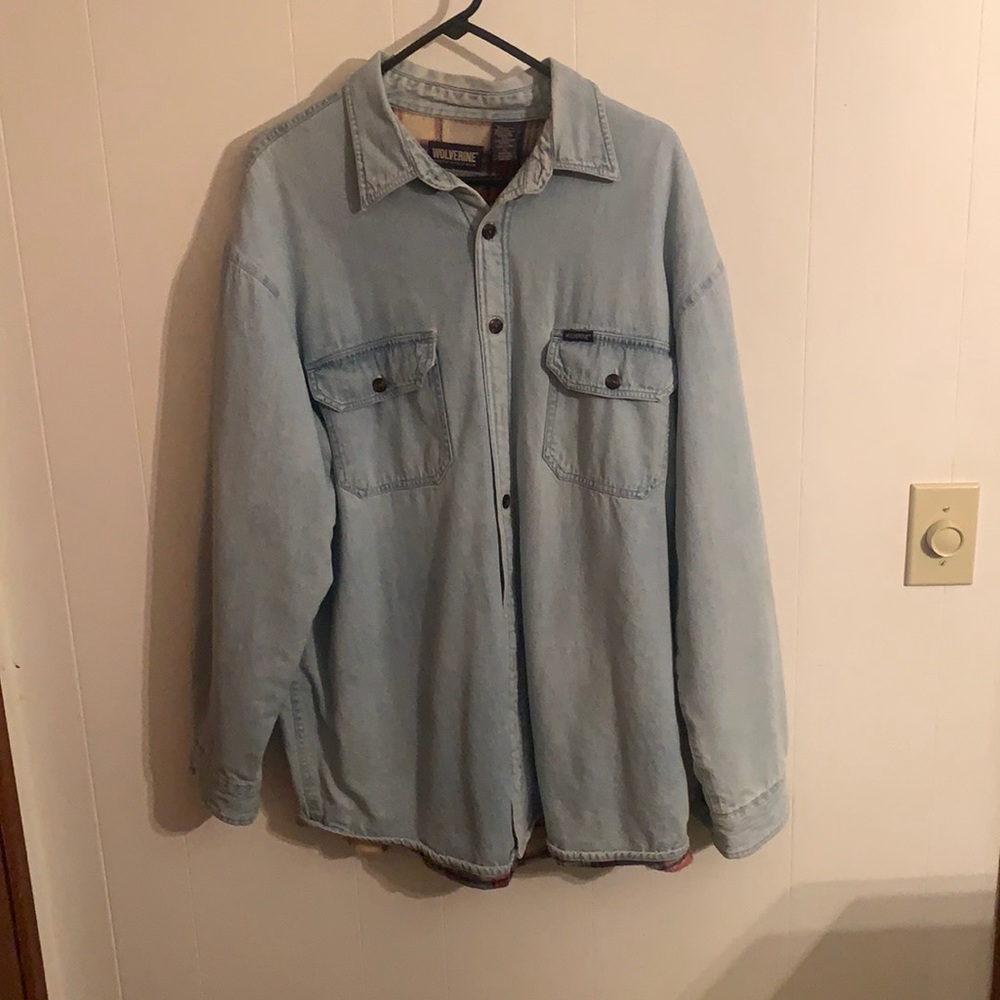 Wolverine flannel lined shirt
